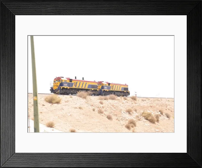 Framed Print : Israel, Negev, Beer Sheva, A Diesel train engine Framed Print : Israel, Negev, Beer Sheva, A Diesel train engine