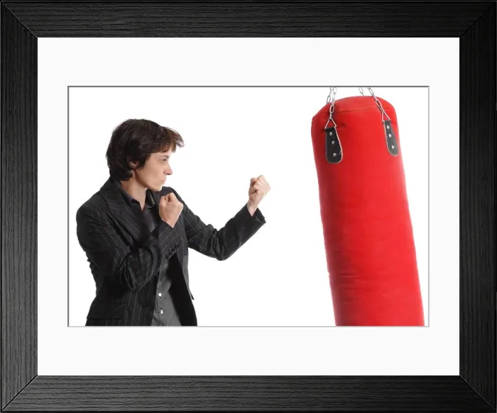 Framed Print : Bosing business woman Framed Print : Bosing business woman