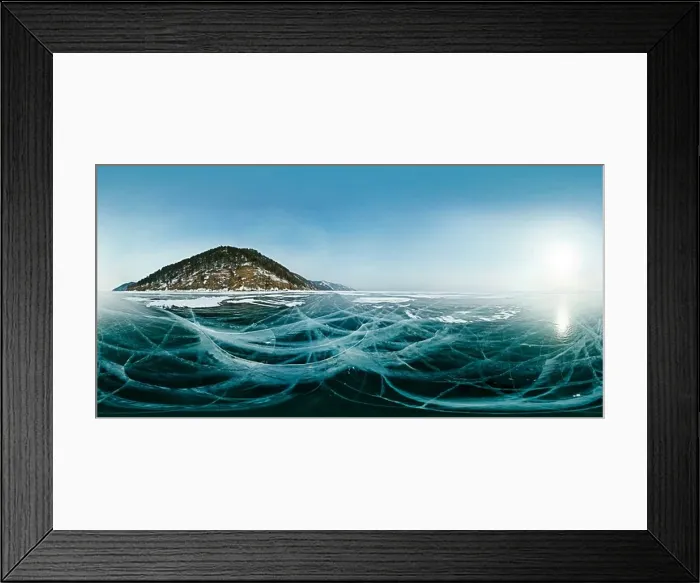 Framed Print : Ice lake Baikal Framed Print : Ice lake Baikal