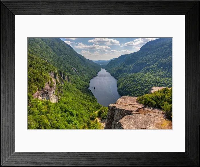 Framed Print : A magnificent view of Lower Ausable Lake from the Indian Head Lookout in the high peaks region of the Adirondack Mountains of NY Framed Print : A magnificent view of Lower Ausable Lake from the Indian Head Lookout in the high peaks region of the Adirondack Mountains of NY
