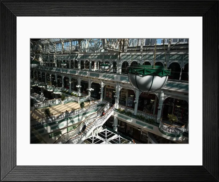 Framed Print : Shopping mall in Dublin, Ireland Framed Print : Shopping mall in Dublin, Ireland