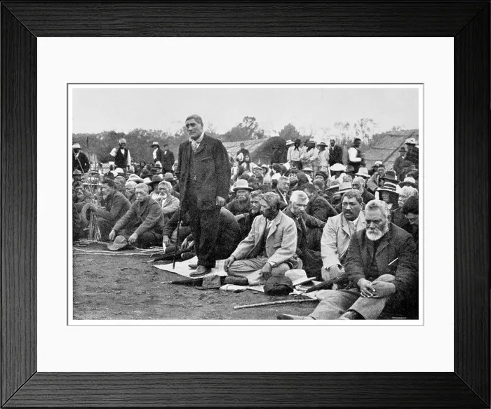 Framed Print : 1925 Late King Mahuta Tāwhiao I speaking at a Maori Council New Zealand Legislative Council Framed Print : 1925 Late King Mahuta Tāwhiao I speaking at a Maori Council New Zealand Legislative Council