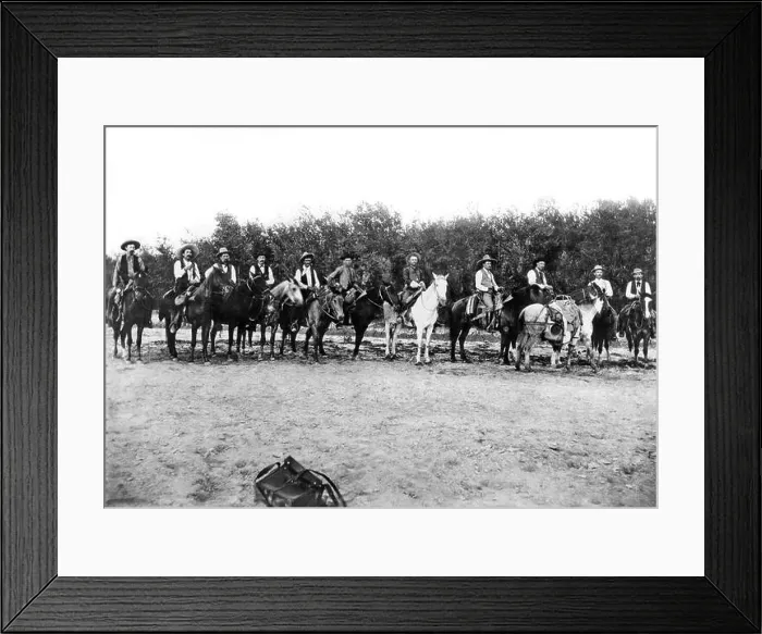 Framed Print : Lela, Texas: c. 1885. Captain Neal Coldwell's Frontier Battalion of the Texas Rangers Framed Print : Lela, Texas: c. 1885. Captain Neal Coldwell's Frontier Battalion of the Texas Rangers