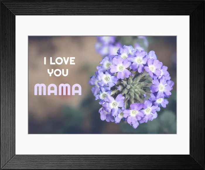 Framed Print : i love you mama, happy mother's day card with flower background Framed Print : i love you mama, happy mother's day card with flower background