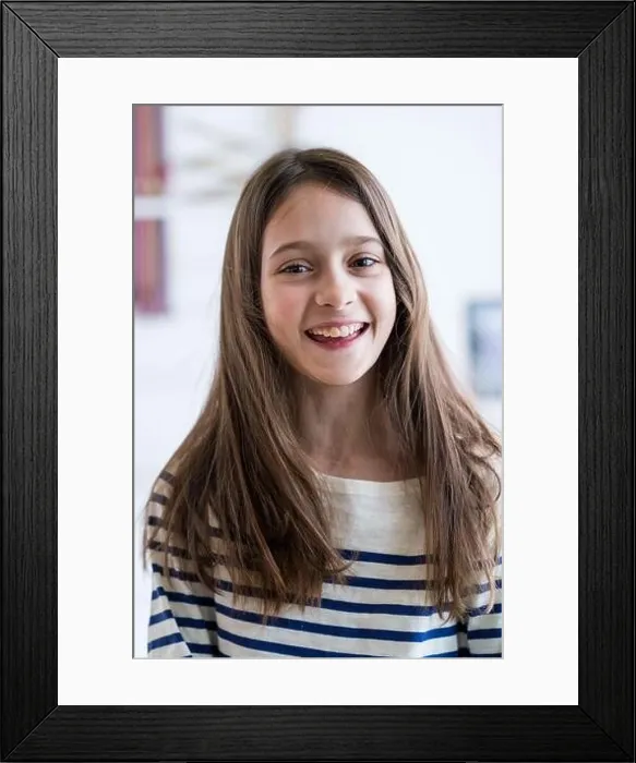Framed Print : 10 year-old girl Framed Print : 10 year-old girl