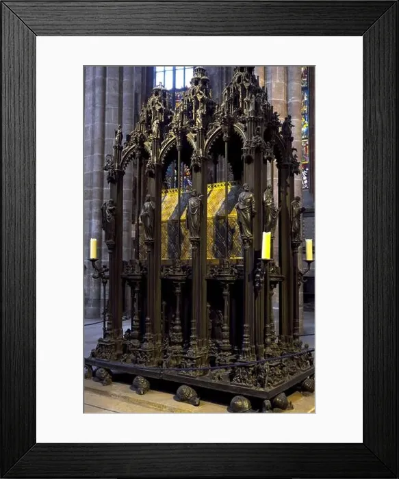 Framed Print : Germany, Bavaria, Nuremberg, Saint Sebald square, Saint Sebald church dated 13th century, nave, tomb of saint Sebald Framed Print : Germany, Bavaria, Nuremberg, Saint Sebald square, Saint Sebald church dated 13th century, nave, tomb of saint Sebald