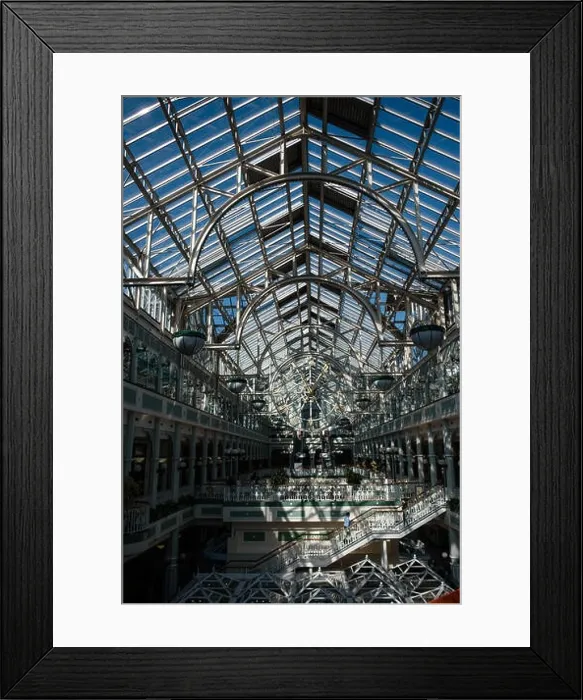 Framed Print : Shopping mall in Dublin, Ireland Framed Print : Shopping mall in Dublin, Ireland