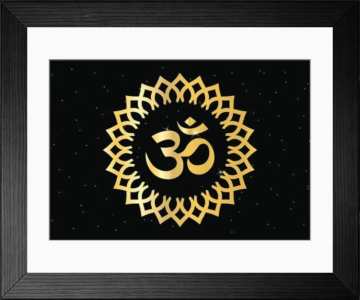 Framed Print : Beautiful Glowing Om or ohm or rum, with mandala in gold color shades for wall of Temples, Houses and for interior works etc. Hindu or hinduism symbol Framed Print : Beautiful Glowing Om or ohm or rum, with mandala in gold color shades for wall of Temples, Houses and for interior works etc. Hindu or hinduism symbol