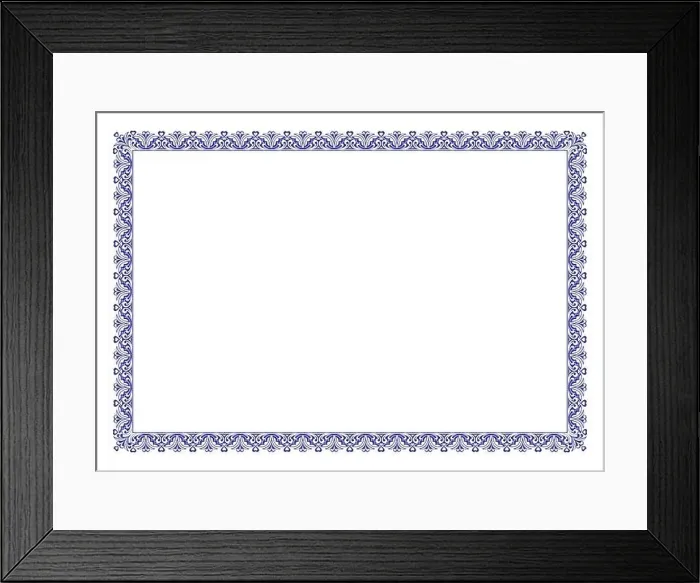 Framed Print : Blank Certificate Border Ready add Text Framed Print : Blank Certificate Border Ready add Text