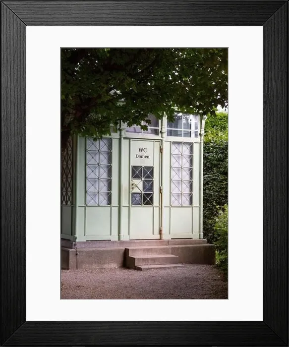 Framed Print : Women's toilet in the Schoenbrunn Palace Park Framed Print : Women's toilet in the Schoenbrunn Palace Park