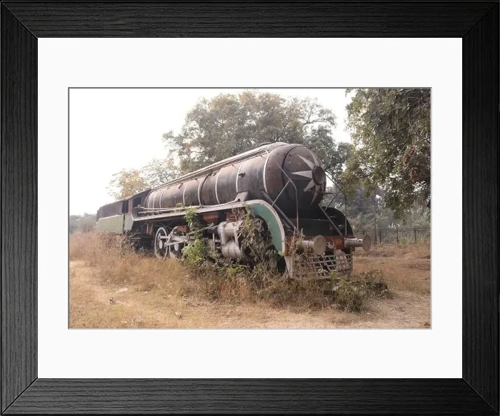 Framed Print : An Old abandoned steam locomotive at nearby Jhansi Railway Station Framed Print : An Old abandoned steam locomotive at nearby Jhansi Railway Station