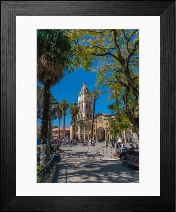 Framed Print : Plaza 14 de Septiembre, or Main Square of 14 September with the Metropolitan Cathedral, La Catedral Metropolitana, Cochabamba, Bolivia, Latin America Framed Print : Plaza 14 de Septiembre, or Main Square of 14 September with the Metropolitan Cathedral, La Catedral Metropolitana, Cochabamba, Bolivia, Latin America