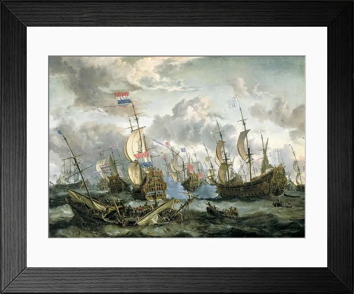 Framed Print : The Royal Prince and other Vessels at the Four Days Battle, June 1-4 1666. Abraham Storck, circa 1670 Framed Print : The Royal Prince and other Vessels at the Four Days Battle, June 1-4 1666. Abraham Storck, circa 1670