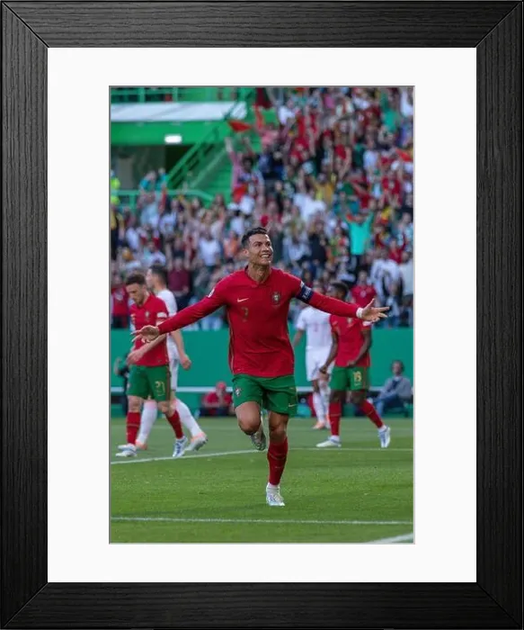 Framed Print : June 05, 2022. Lisbon, Portugal. Portugal's and Manchester United forward Cristiano Ronaldo (7) Framed Print : June 05, 2022. Lisbon, Portugal. Portugal's and Manchester United forward Cristiano Ronaldo (7)