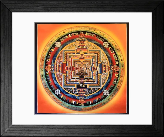 Framed Print : Kalachakra mandala thangka Kathmandu Nepal Framed Print : Kalachakra mandala thangka Kathmandu Nepal