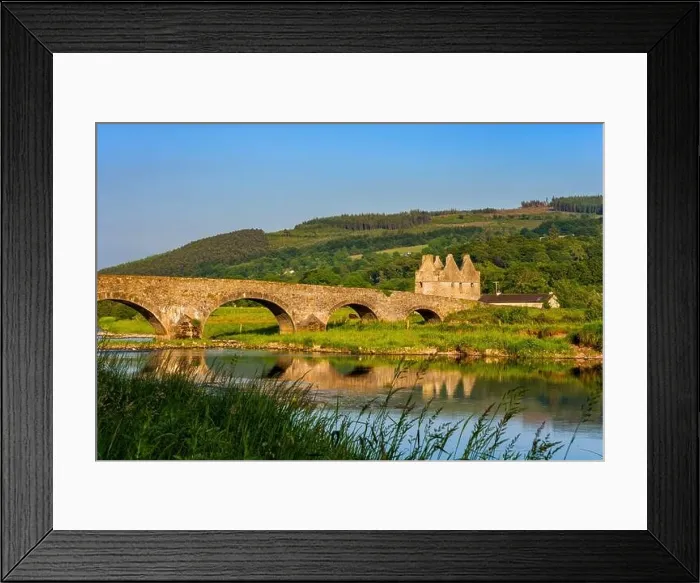 Framed Print : Sir Thomas Bridge over Suir River at sunset in Clonmel, Ireland, arch stone bridge from 1690 on border of County Tipperary and Waterford Framed Print : Sir Thomas Bridge over Suir River at sunset in Clonmel, Ireland, arch stone bridge from 1690 on border of County Tipperary and Waterford