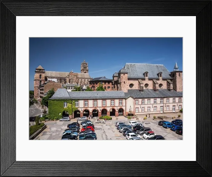Framed Print : France, Aveyron, Rodez, place Foch, the chapel of the Jesuits and of the former royal college dating from the 17th century Framed Print : France, Aveyron, Rodez, place Foch, the chapel of the Jesuits and of the former royal college dating from the 17th century