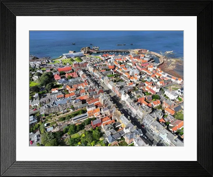 Framed Print : Aerial drone view of Dunbar East Lothian Framed Print : Aerial drone view of Dunbar East Lothian