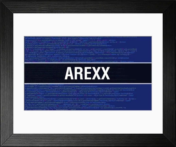 Framed Print : ARexx concept with Random Parts of Program Code. ARexx with Programming code abstract technology background of software developer and Computer script Framed Print : ARexx concept with Random Parts of Program Code. ARexx with Programming code abstract technology background of software developer and Computer script