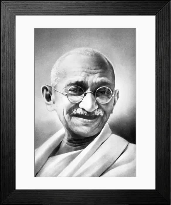 Framed Print : India: Mohandas Karamchand Gandhi (2 October 1869 – 30 January 1948), pre-eminent political and ideological leader of India's independence movement Framed Print : India: Mohandas Karamchand Gandhi (2 October 1869 – 30 January 1948), pre-eminent political and ideological leader of India's independence movement