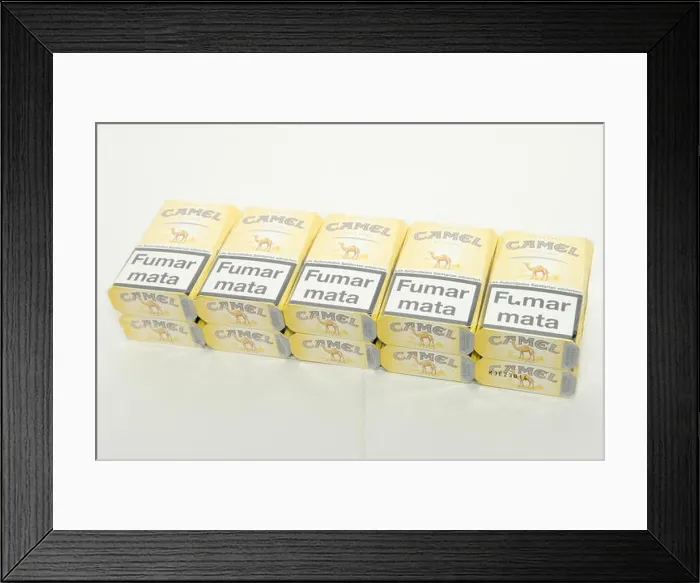 Framed Print : Camel Cigarettes on sale in a tobacconist Framed Print : Camel Cigarettes on sale in a tobacconist