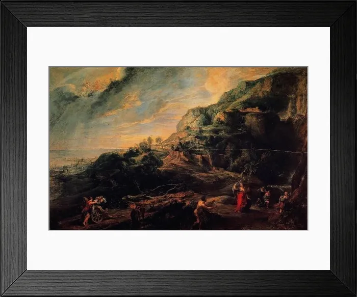 Framed Print : Peter Paul Rubens - Odysseus Nausicaa Island Phaeacians 1627 Framed Print : Peter Paul Rubens - Odysseus Nausicaa Island Phaeacians 1627