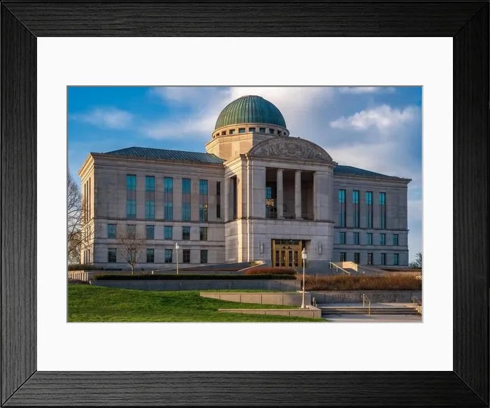 Framed Print : Iowa Judicial Branch Building in Des Moines, Iowa Framed Print : Iowa Judicial Branch Building in Des Moines, Iowa