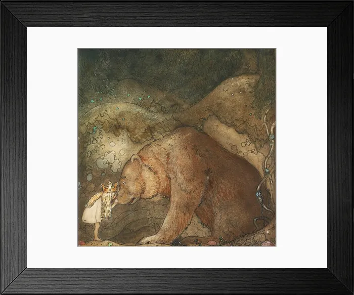 Framed Print : Poor little bear!, 1912. Artist: Bauer, John (1882-1918) Framed Print : Poor little bear!, 1912. Artist: Bauer, John (1882-1918)