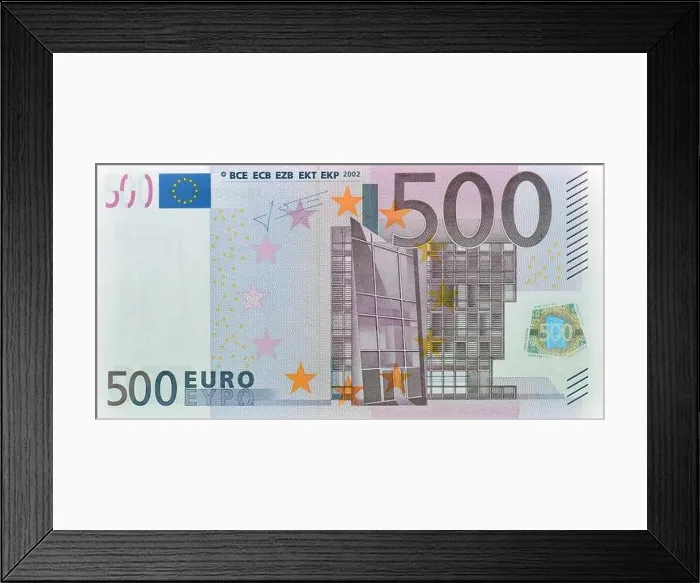Framed Print : 500-Euro-Schein, Banknote, Vorderseite, 500er, Banknoten, Währung, Fünfhundert, Euro Framed Print : 500-Euro-Schein, Banknote, Vorderseite, 500er, Banknoten, Währung, Fünfhundert, Euro