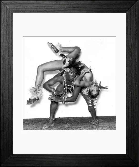 Framed Print : Josephine Baker, American:French artist, in the Folies Bergere during a performance. France, Paris, 1927 Framed Print : Josephine Baker, American:French artist, in the Folies Bergere during a performance. France, Paris, 1927