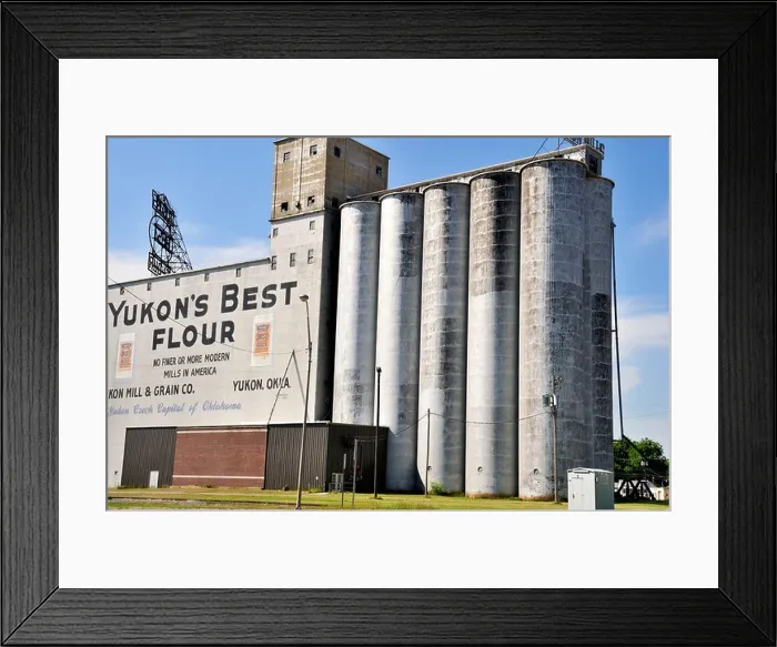Framed Print : Yukon's Best Flour, a mill that grinds wheat into flour in Yukon, Oklahoma, USA Framed Print : Yukon's Best Flour, a mill that grinds wheat into flour in Yukon, Oklahoma, USA