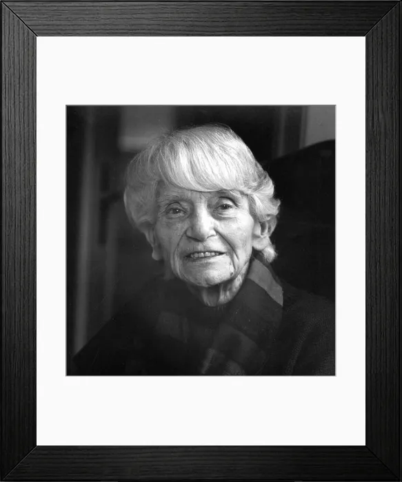 Framed Print : Rosemarie Clausen, German theater photographer Framed Print : Rosemarie Clausen, German theater photographer