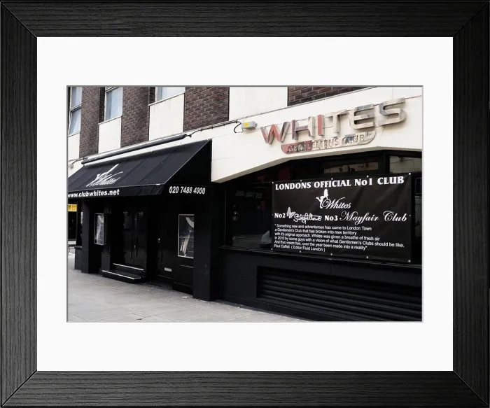 Framed Print : Whites Gentlemans Club, Leman Street, Aldgate, London, England, UK Framed Print : Whites Gentlemans Club, Leman Street, Aldgate, London, England, UK