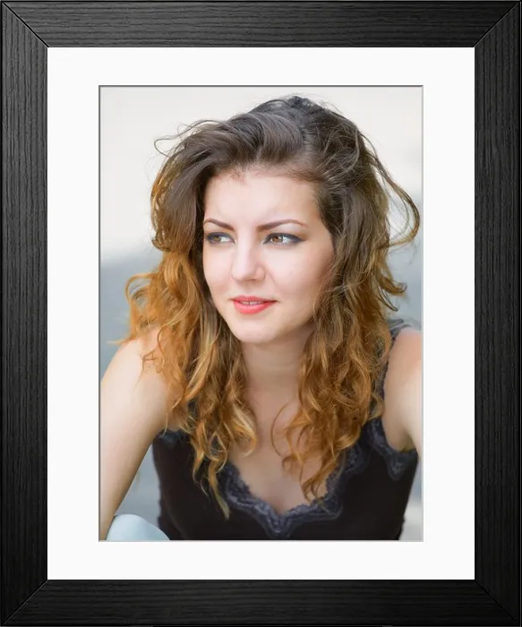Framed Print : Portrait of a beautiful 20 year old woman enjoying a summer day outdoor Framed Print : Portrait of a beautiful 20 year old woman enjoying a summer day outdoor