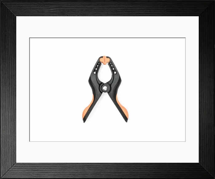 Framed Print : Plastic power clamp Framed Print : Plastic power clamp