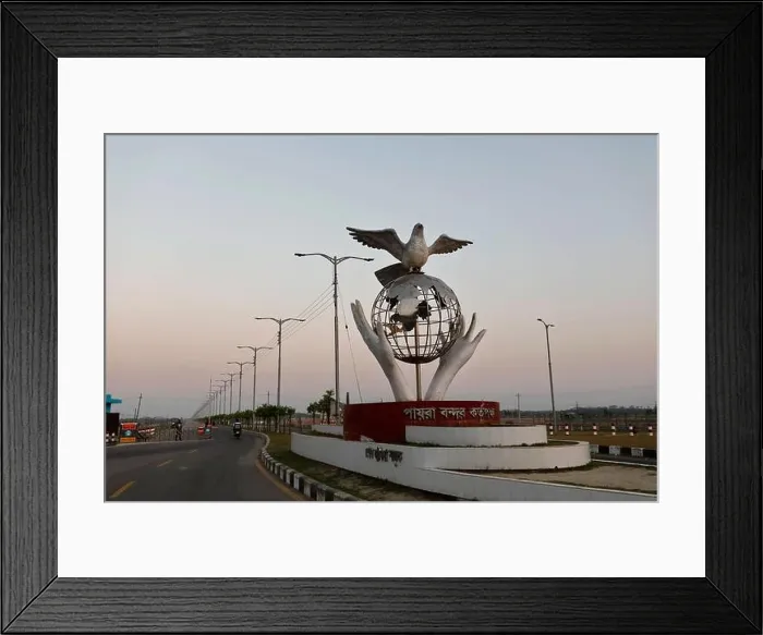 Framed Print : Patuakhali, Bangladesh - March 21, 2022: The Port of Payra is a seaport located at Kalapara in Patuakhali, Bangladesh. It is located on the Ramnabad C Framed Print : Patuakhali, Bangladesh - March 21, 2022: The Port of Payra is a seaport located at Kalapara in Patuakhali, Bangladesh. It is located on the Ramnabad C