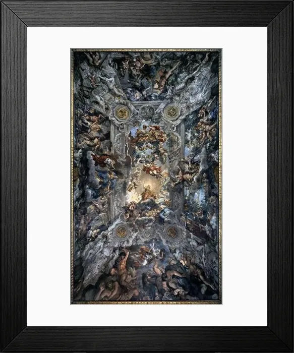 Framed Print : Ceiling vault in the Salone 1633-39 by Pietro Da Cortona Framed Print : Ceiling vault in the Salone 1633-39 by Pietro Da Cortona