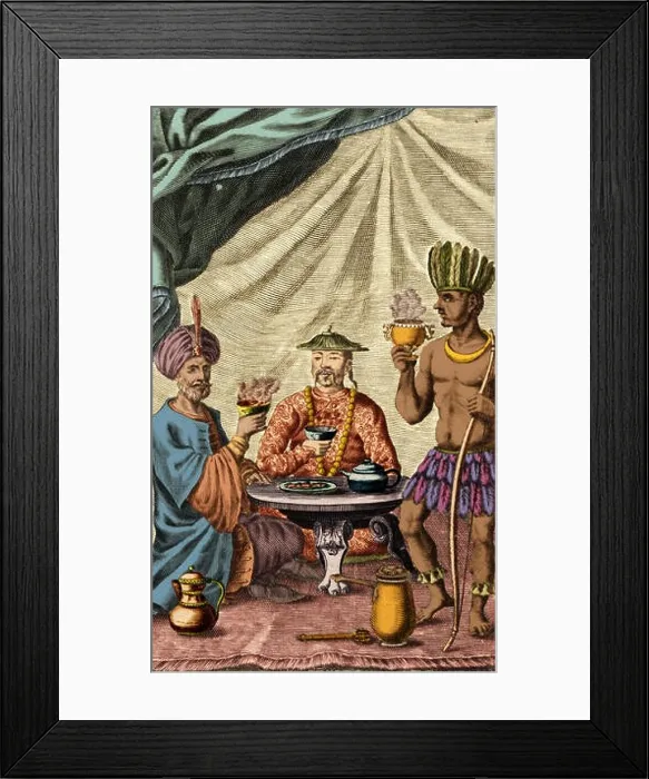 Framed Print : Imported Beverages of Coffee, Tea and Cocoa, 1671 Framed Print : Imported Beverages of Coffee, Tea and Cocoa, 1671