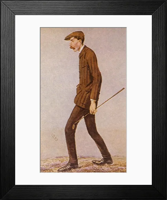 Framed Print : Lanky Golfer Framed Print : Lanky Golfer