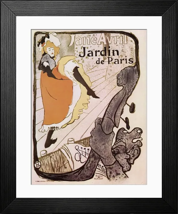Framed Print : Henri de Toulouse-Lautrec Affiche Poster Jane Avril - Jardin de Paris Framed Print : Henri de Toulouse-Lautrec Affiche Poster Jane Avril - Jardin de Paris