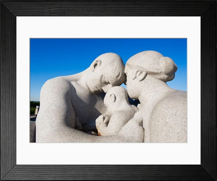 Framed Print : Parent and child, stone sculpture by Emanuel Vigeland, Vigeland Park, Oslo, Norway, Scandinavia Framed Print : Parent and child, stone sculpture by Emanuel Vigeland, Vigeland Park, Oslo, Norway, Scandinavia