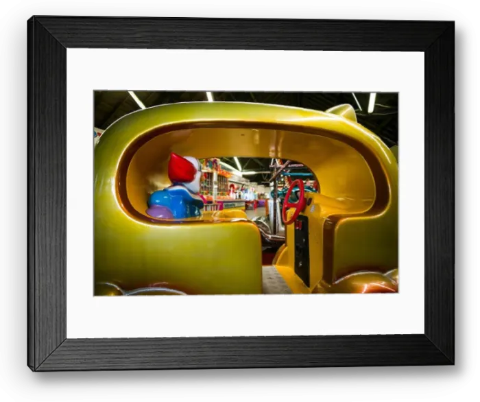 Framed Print : USA, New Hampshire, Hampton Beach, Hampton Beach Seafood Festival, amusement park clown car Framed Print : USA, New Hampshire, Hampton Beach, Hampton Beach Seafood Festival, amusement park clown car