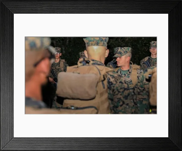 Framed Print : Recruits with Bravo Company, 1st Recruit Training Battalion, begin the Crucible with a hike at Marine Corps Recruit Depot Parris Island, S.C. Jan Framed Print : Recruits with Bravo Company, 1st Recruit Training Battalion, begin the Crucible with a hike at Marine Corps Recruit Depot Parris Island, S.C. Jan