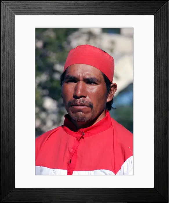 Framed Print : Tarahumara Indian in traditional dress, Copper Canyon, Chihuahua, Mexico Framed Print : Tarahumara Indian in traditional dress, Copper Canyon, Chihuahua, Mexico