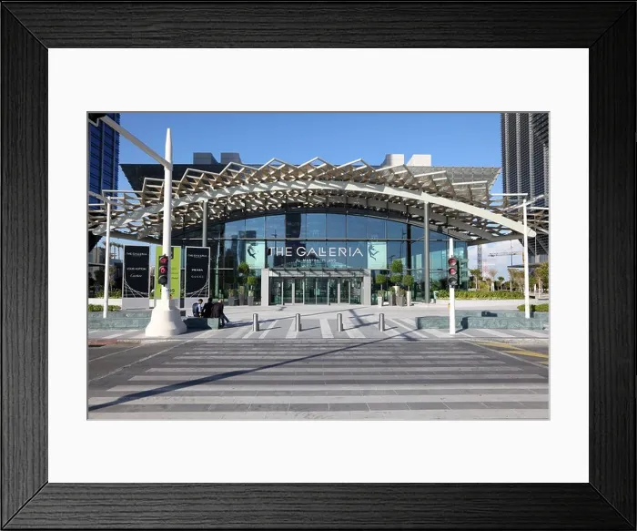Framed Print : The Galleria Mall at Al Maryah Island in Abu Dhabi, United Arab Emirates Framed Print : The Galleria Mall at Al Maryah Island in Abu Dhabi, United Arab Emirates