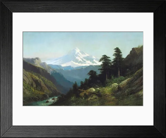 Framed Print : Frederick Ferdinand Schafer Mount Hood from the Dalles, Oregon Framed Print : Frederick Ferdinand Schafer Mount Hood from the Dalles, Oregon