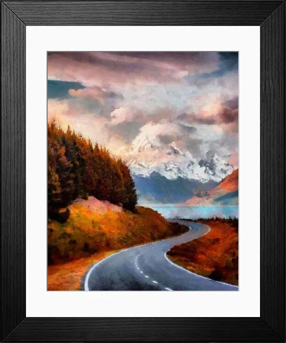 Framed Print : Beautiful nature landscape. Colorful travel scene. Outdoor touristic famous place. Large size painting wall art. Hand drawn artwork with oil brush Framed Print : Beautiful nature landscape. Colorful travel scene. Outdoor touristic famous place. Large size painting wall art. Hand drawn artwork with oil brush