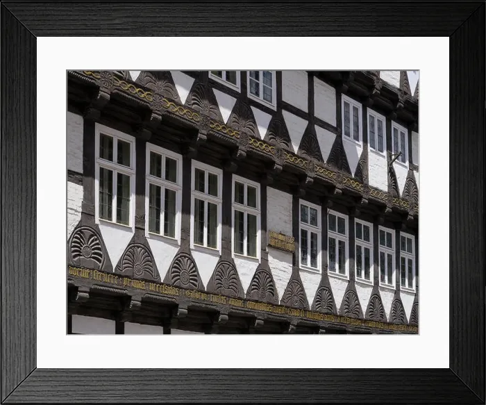 Framed Print : Schneemelcher house from 1562 in Quedlinburg, Saxony-Anhalt, Germany, Europe, UNESCO World Heritage Framed Print : Schneemelcher house from 1562 in Quedlinburg, Saxony-Anhalt, Germany, Europe, UNESCO World Heritage