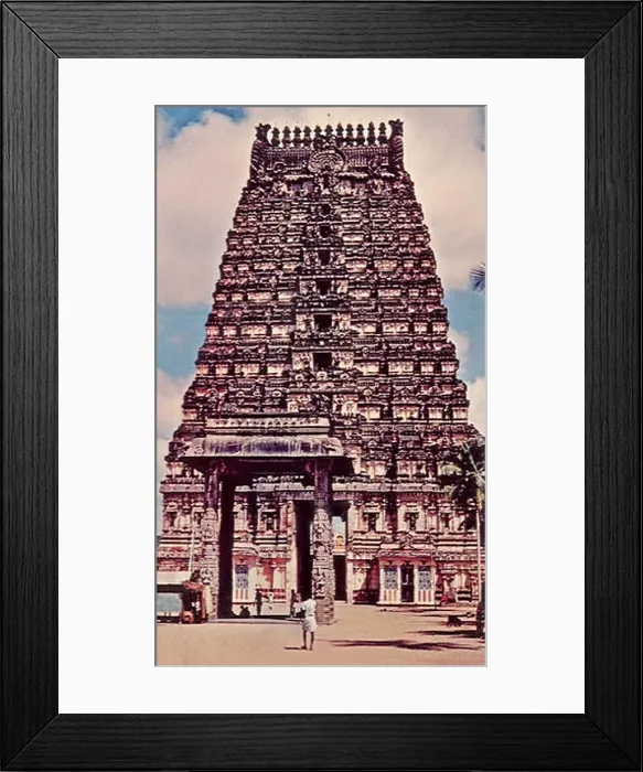 Framed Print : Kanchi Temple Tower. Madras. 1961 Framed Print : Kanchi Temple Tower. Madras. 1961
