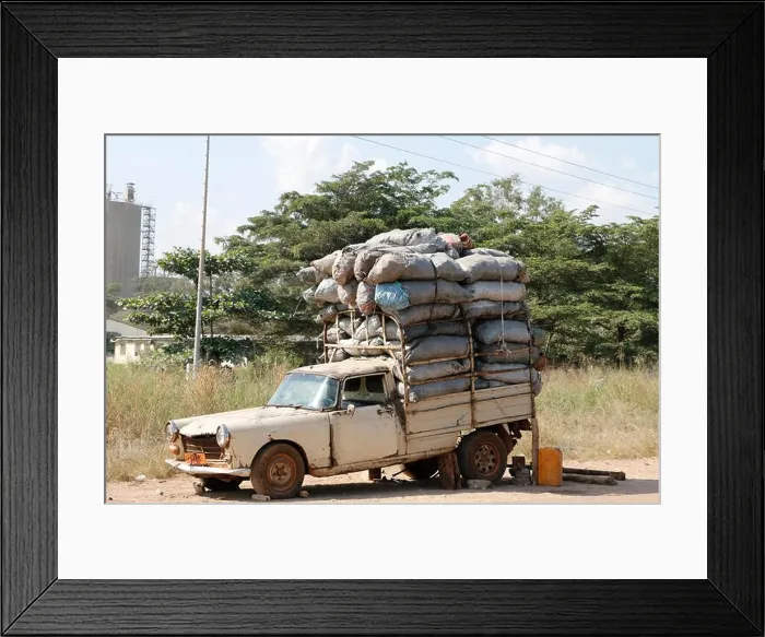 Framed Print : Transport in Africa is many times overloaded Framed Print : Transport in Africa is many times overloaded